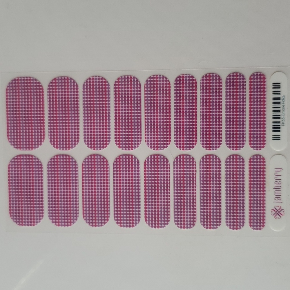 Jamberry Ombre Polka Full Sheet